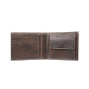Elegantná peňaženka z pravej kože č.8406 v tmavo hnedej farbe, ručne natieraná