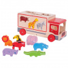 Bigjigs Toys dřevěné auto se zvířátky safari