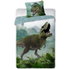 Prehozynapostel Bavlnené obojstranné posteľné obliečky s dinosaurom