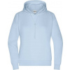 DAIBER JN 8033 / Dámska lounge mikina s kapucňou - light blue XL