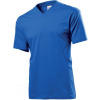 Tričko STEDMAN CLASSIC V-NECK MEN Bright Royal modrá M