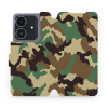 Flipové pouzdro Mobiwear - Realme Note 60 - V111P Maskáče (Knížkové flip pouzdro, obal, kryt na mobil Realme Note 60 - V111P Maskáče, materiál Umělá kůže + TPU - ochrana 360°, stojánek, silikonová van