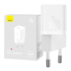 Mini nástenná nabíjačka Baseus GaN5 30 W (biela) 6932172624446