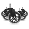 HUZARO Kolieska na kreslo CASTERS 2.0 BLACK