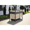 Westmann box 2 kovový box na odpadkové koše 2 x 240l, imitácia dreva