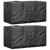 vidaXL Tašky na záhradné vankúše 2 ks čierne 150x75x75 cm polyetylén - Čierna - 165308-99700