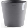 Ecopots Kvetináč so zásobníkom na vodu Amsterdam (sivý) - Ø 30 cm, výška 26,3 cm