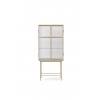 Ferm Living Vitrína Haze Reeded, vlnité sklo – kašmírová