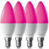 Inteligentná žiarovka TP-LINK Tapo L430C4-pack, WiFi SMART LED žiarovka, E14, 4.8W, 470lm, 2500-6500K, 4ks