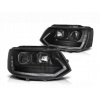 SVETLÁ PRE VW T5 10-15 LED TUBE ČIERNE VZHĽAD T6 DRL LIŠTA