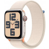 Apple Watch SE Cellular, 44mm, hviezdne biely športový remienok MRH23QC/A