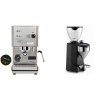 Profitec GO, brushed stainless steel + Rocket Espresso FAUSTO 2.1, black