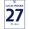 Superfutbal Maketa dresu Tottenham, biela Rozmer: A4, Meno a číslo: Lucas 27