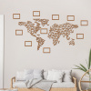 drevo zivota Fotorámček drevenej mapy sveta na stenu Farebný vzor: Čerešňa, Veľkosť máp: 114x60