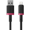 Baseus Dura kábel USB na Lightning 2.4A, 1,0m, čierno-červený P10377801U01-01