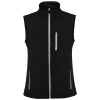 Nevada unisex softshellová vesta - Čierna, M