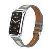 eses Kožený remienok kombinovaný pre Xiaomi Smart Band 7 Pro - Šedý