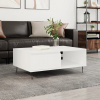zahrada-XL Konferenčný stolík biely 90x60x35 cm kompozitné drevo 827060