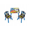Detský drevený stolík + 2 stoličky Batman, BT16703