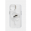 Puzdro na mobil Karl Lagerfeld iPhone 15 6.1 priehľadná farba, KLHMP15SHLSKCH ONE SIZE