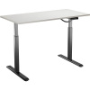 AlzaErgo Table ET2 čierny + doska TTE-12 120 × 80 cm biely dub