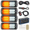 LED DIÓDOVÉ KOHÚTY STROBOSKOPY 96 LED VÝSTRAŽNÉ LAMPY 12V 24V XGETOP