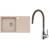 Set Alveus (dřez Galapagos 30 Beige 55 + baterie Mintas Béžová/Chrom) SETA25206
