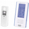 TERMOMETER POČASIE HODINY + VONKAJŠÍ SENZOR Trevi ME3108RC biela