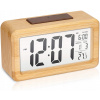 Hodiny - budík digitálny LED na drevo bambusové bývanie (Hodiny - budík digitálny LED na drevo bambusové bývanie)