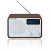 Blaupunkt Prenosné rádio s Bluetooth a USB BLAUPUNKT PP7BT farba: hnedé drevo/biela