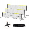 Badmintonová sieť 14x5x3FT nastaviteľná, skladacia s tyčou a základňou