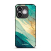 Lesklý kryt na mobil Honor 600 Lite - Mobiwear Glossy G024G, zlatavý a zelenkavý mramor (Prémiové lesklé pouzdro, obal, kryt Mobiwear Glossy na mobil Honor 600 Lite s motivem)