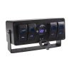 Multiprepínač 12V / 24V - 4x kolískový spínač / 2x USB QC3.0 / voltmeter