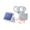Solárna nástenná lampa PIR senzor 2xLED-1W SP1Wp ESOTEC Duo Power White SB (Solárny 2-H nástenný reflektor, Solárny panel: 1,0Wp, LED žiarovky: 2x Studená biela 6500K, Doba osvitu: 20sek, Dosvit: 10m,