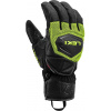 Lyžiarske rukavice Leki WCR Coach 3D - black/ice lemon 7.0
