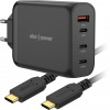 AlzaPower Ultimate X630 100W Čierna + Core USB-C 2.0 100 W 2m čierny APW-MG7503CA-CBTC4020B