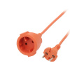 BLOW Predlžovací kábel 30m PS-160 2 x 1,5mm oranžový