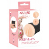 Masturbátor Nature Skin Pussy&Ass telovej farby