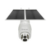 Inteligentná solárna kamera Tellur WiFi 20W, Ultra HD 2K, panoramatická, IP65, PIR, vonkajšia, biela