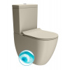 PURA WC kombi, Swirlflush, spodný/zadný odpad, creta dual-mat