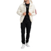 Alpha Industries Zimná bunda Hooded Puffer Alpha FD Biela L