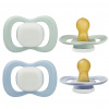 B.box Cumlíky z prírodného kaučuku 2 ks 0-6 m Glow Sky/sage