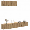 Nástěnné TV skříňky 4 ks dub artisan 100x30x30 cm kompozit Hnědá 3329008