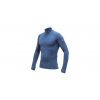 SENSOR MERINO BOLD pánské triko dl.rukáv roll neck cool blue M
