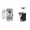 ECM Puristika PID, anthracite + Rocket Espresso GIANNINO, black/chrome