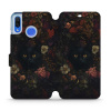 Flipové pouzdro Mobiwear - Huawei Nova 3 - V161S Temné kočky (Knížkové flip pouzdro, obal, kryt na mobil Huawei Nova 3 - V161S Temné kočky, materiál Umělá kůže + TPU - ochrana 360°, stojánek, silikono