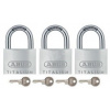 Abus Visiaci zámok 727TI Titalium - zjednotené sety na blistri - 727TI/40 Triples