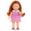 Bábika Mini Corolline Ruby Corolle dlhé ryšavé vlasy s hnedými očami a ružové šaty 20 cm