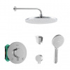 SANITINO - Sprchový set s termostatom a telesom pod omietku Hansgrohe, príslušenstvo kielle, chróm SANI21HKK015