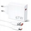 Nabíjačka sieťová USB 3.1 typ C, USB typ C pre Xiaomi 6000 mA 11 V biela